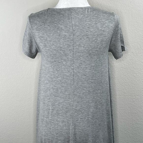 Philosophy Anthropologie Mist Grey Hi-Low Trapeze T-Shirt Dress NWT XL - Picture 8 of 11